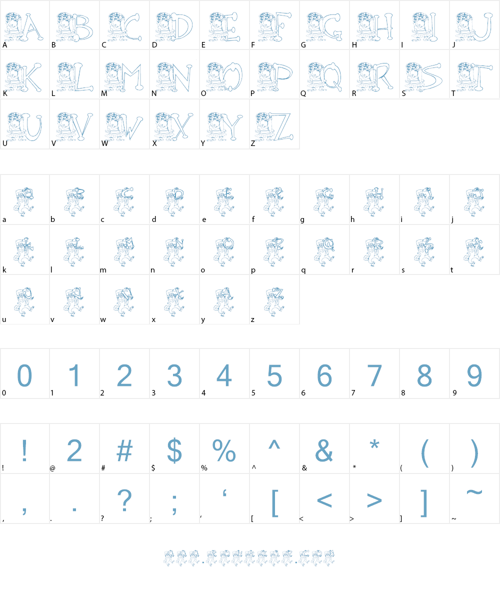 KG MONKEE Font Character