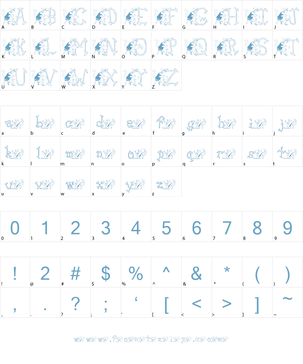 KG Ms. Kat Font Character