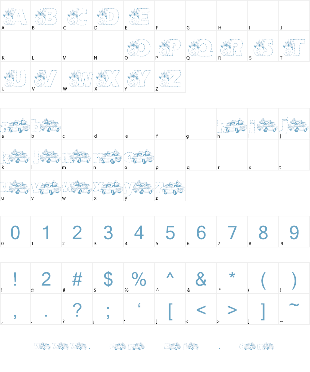 KG NYC Font Character