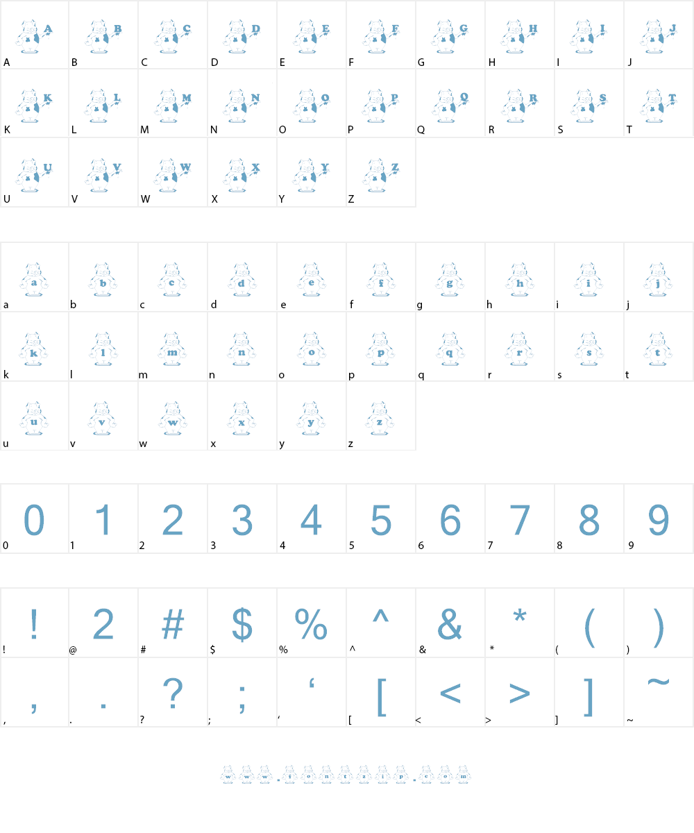 KG PIGGIES Font Character