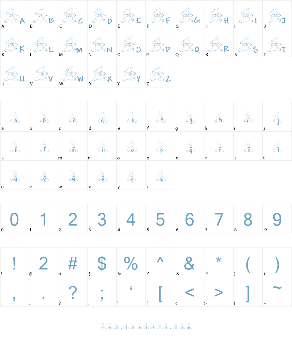 KG PIGZ Font Character