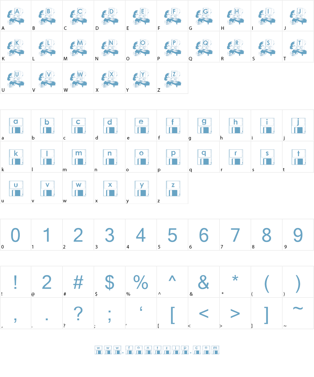 KG PuterBoy Font Character