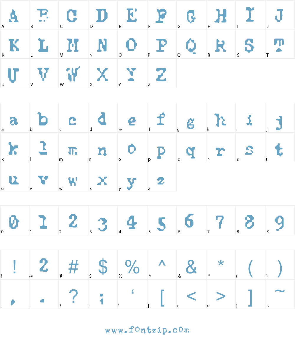 Typewise Alpha Font Character