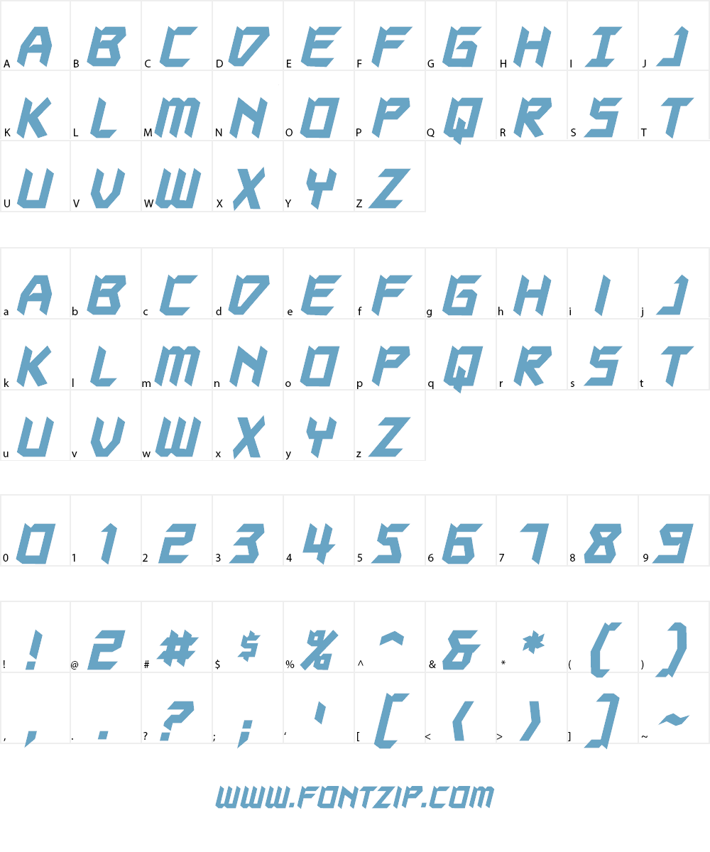 Autodestruct BB Font Character