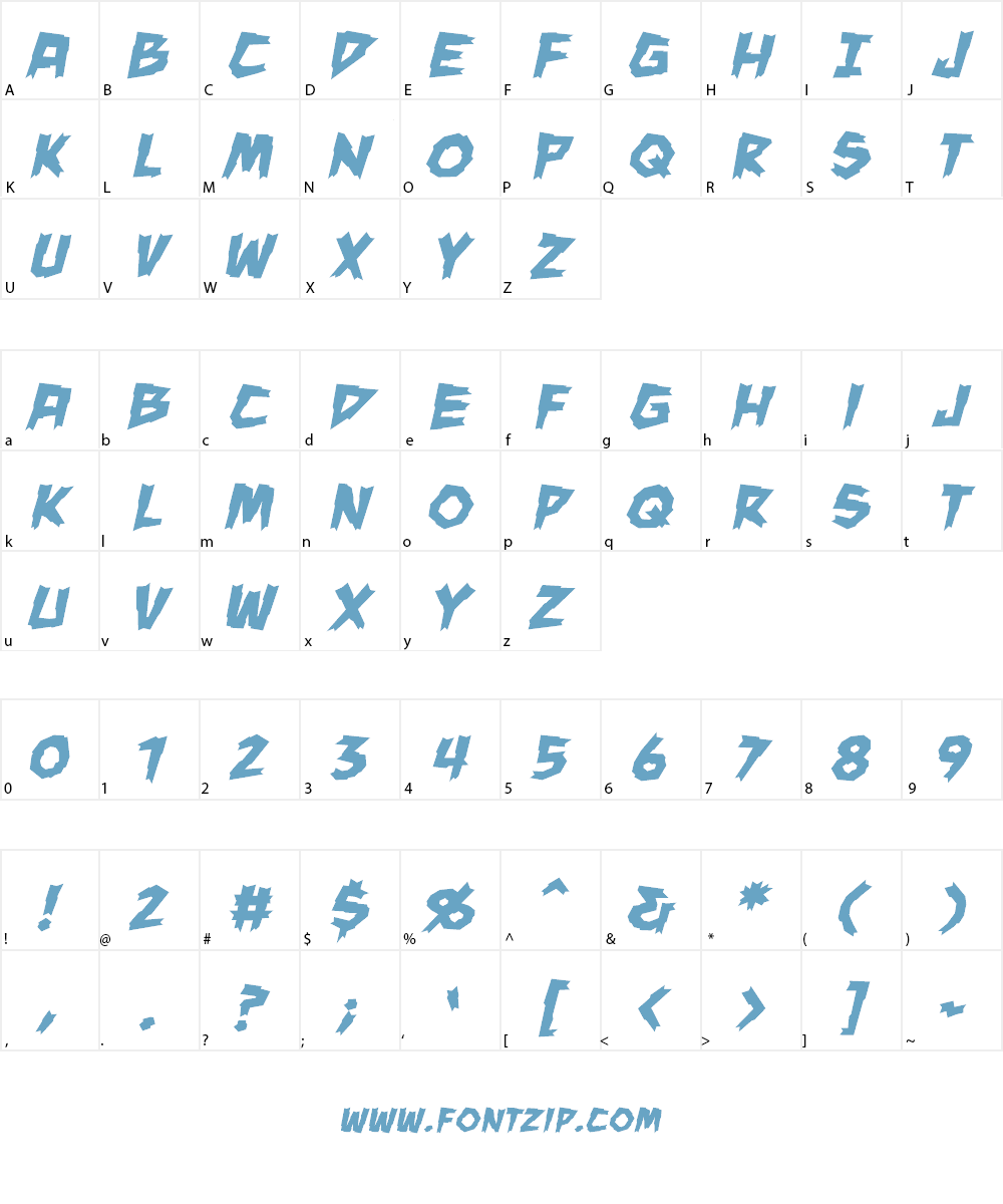 ManEater BB Font Character