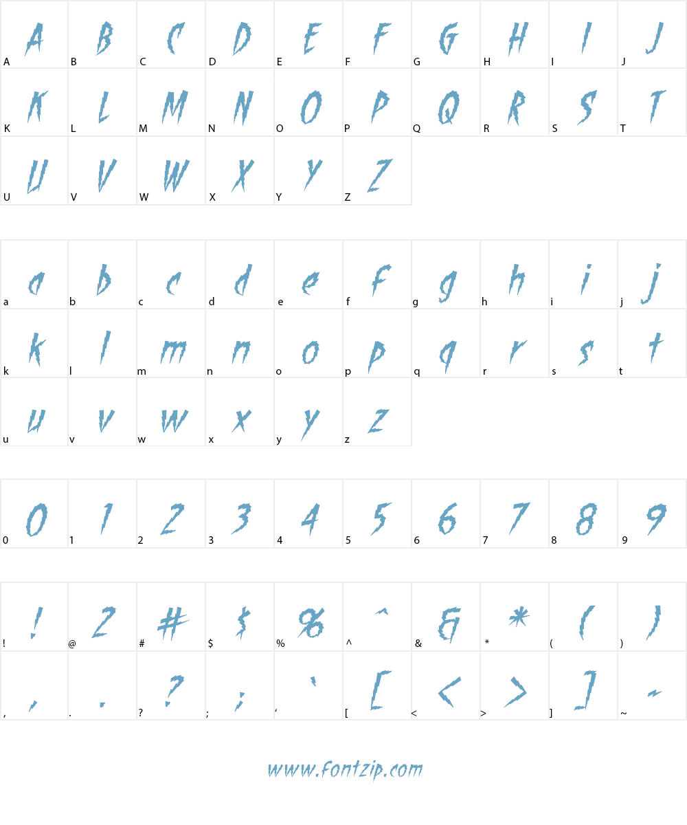 ShockTherapy BB Font Character