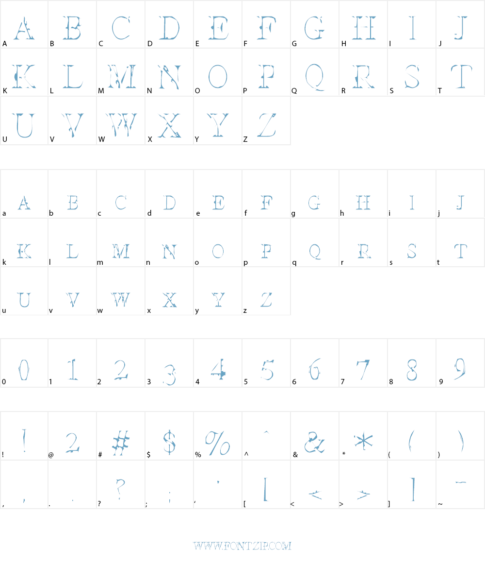 Interim Font Character