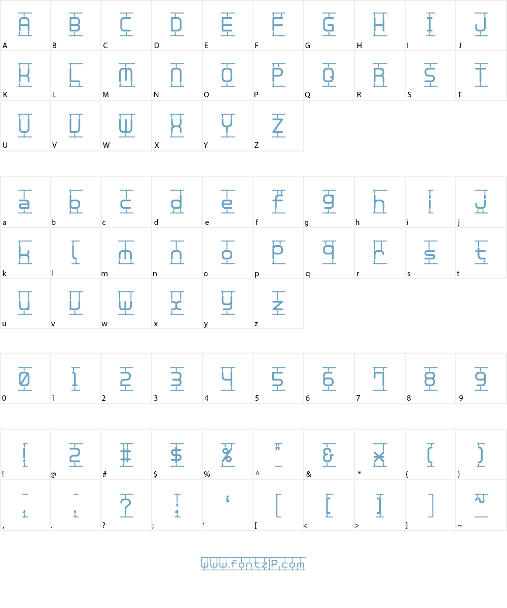 Plamo Font Character