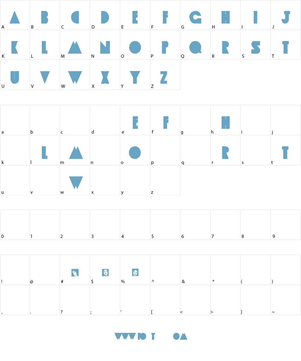 Apple Tree Font Character