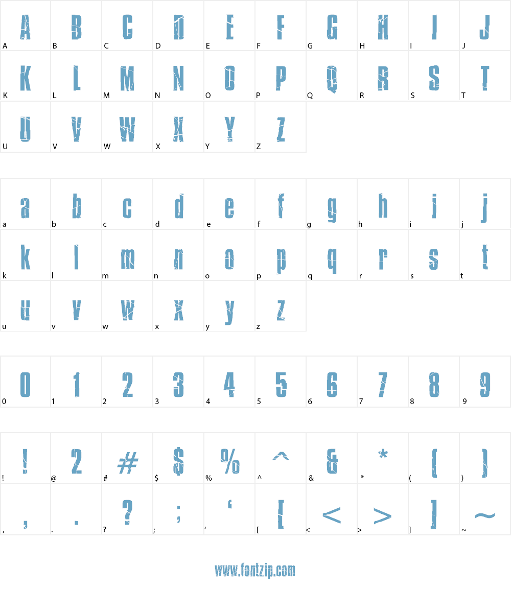 Bison Font Character