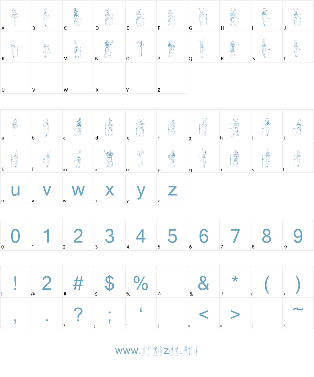 Deities Font Character