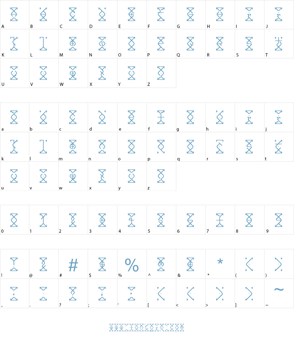 Disorganized Cockroach Font Character
