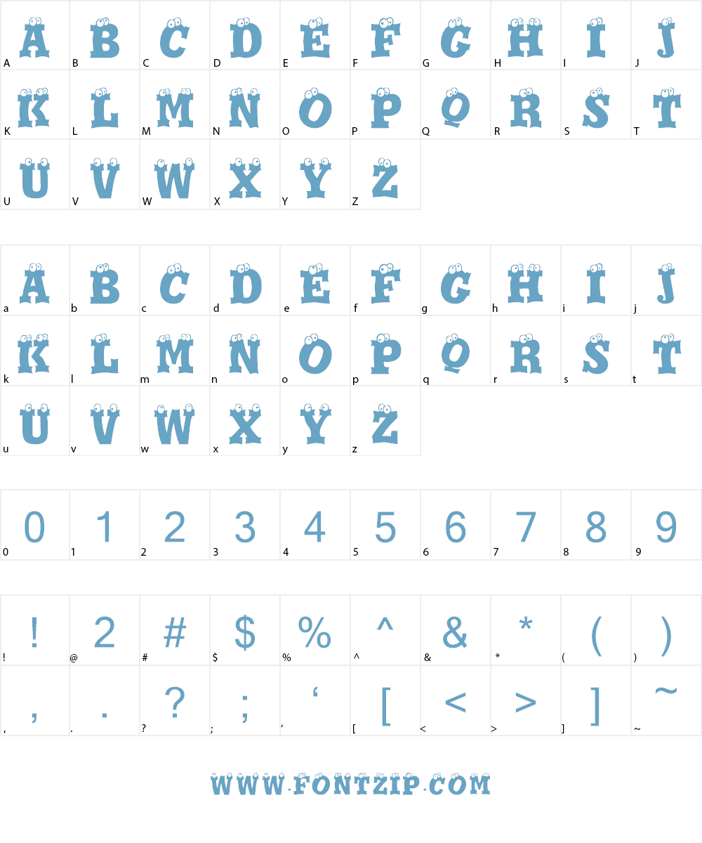 Eyesis Font Character