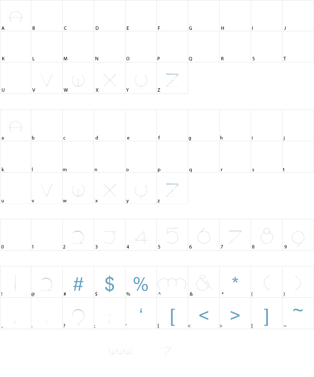 Locus Font Character