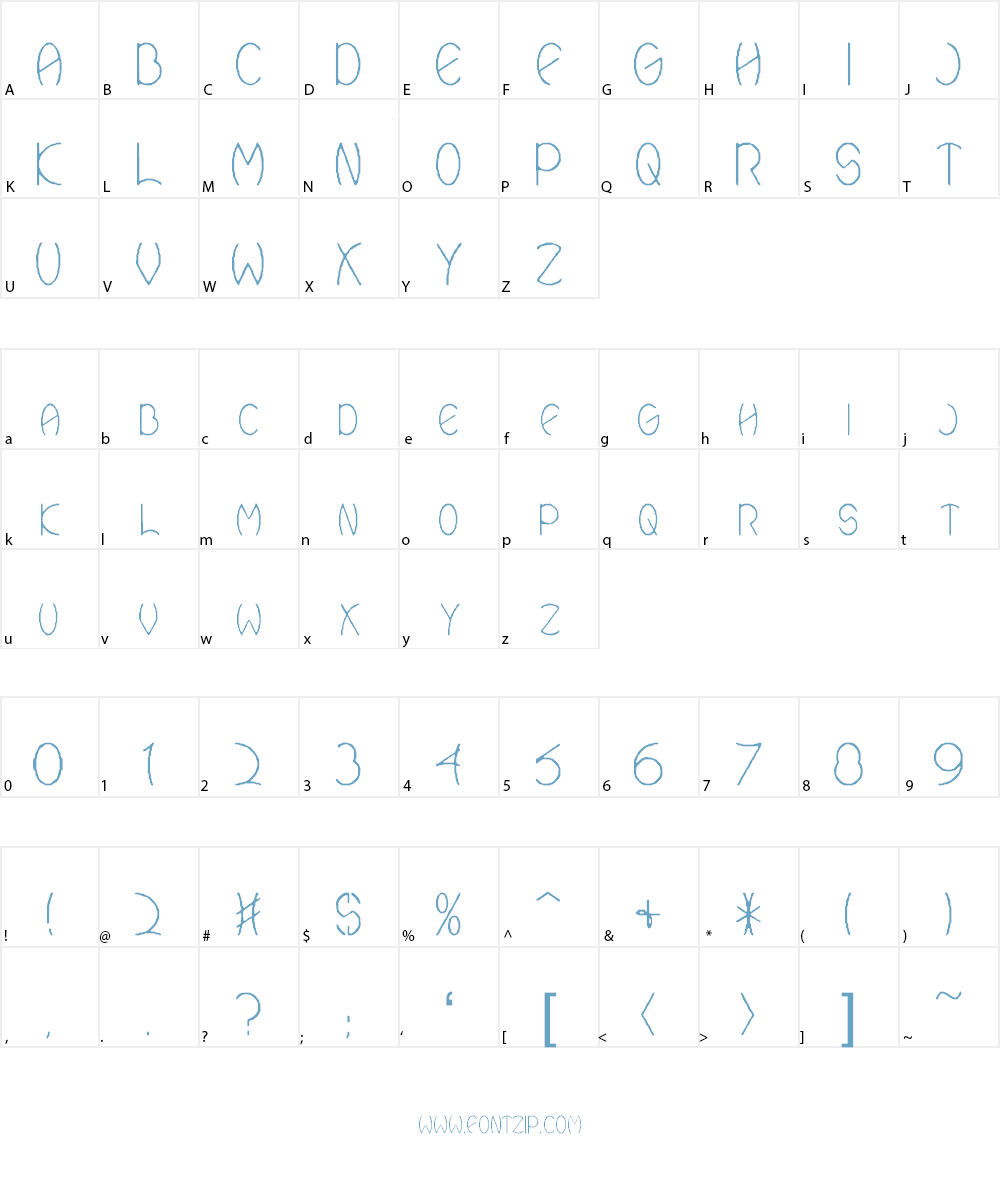 Ovial Font Character