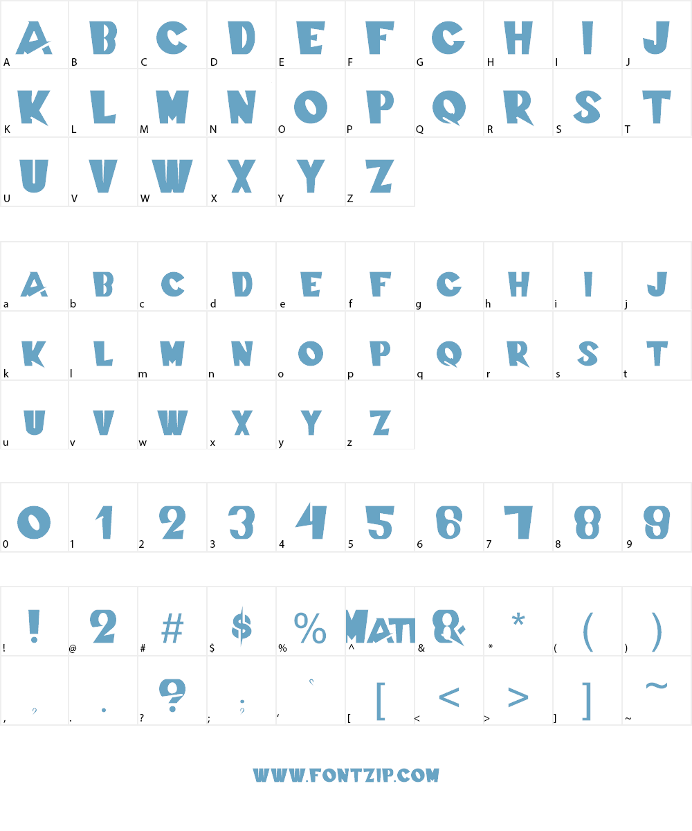 Swiss Cheesed Font Character