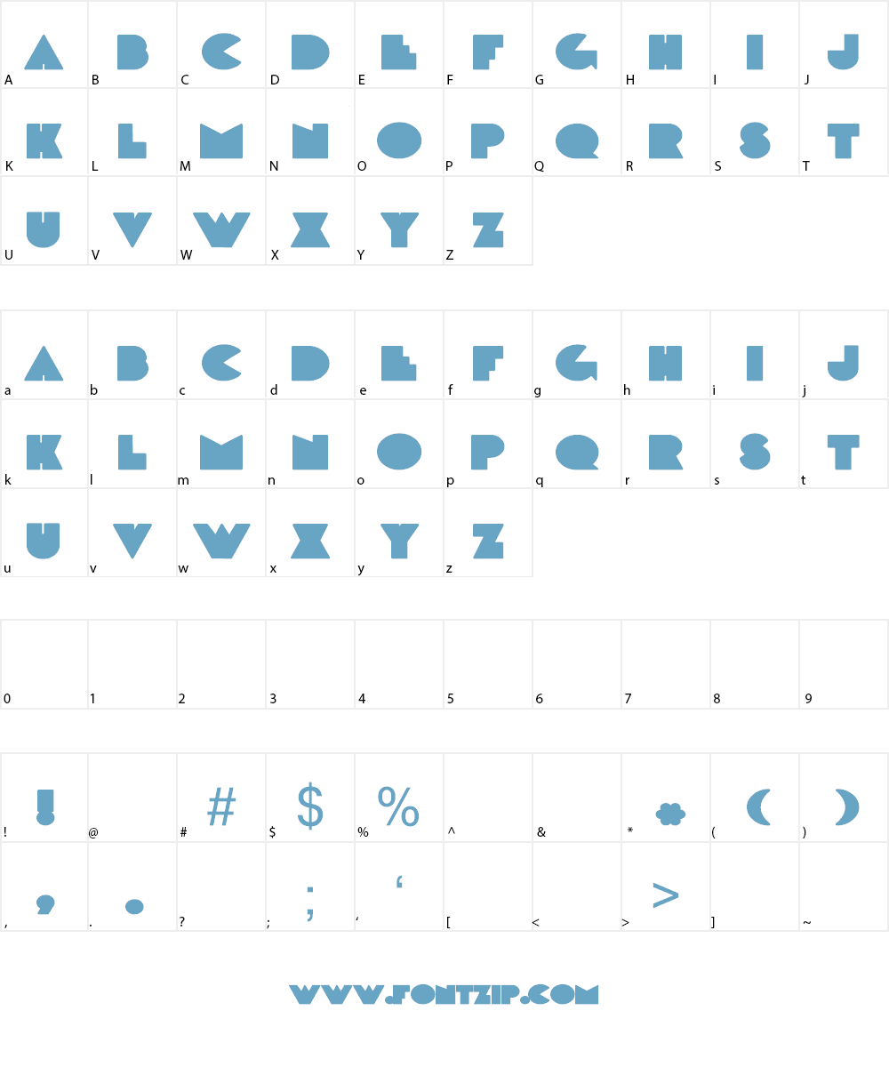 DeLarge Font Character