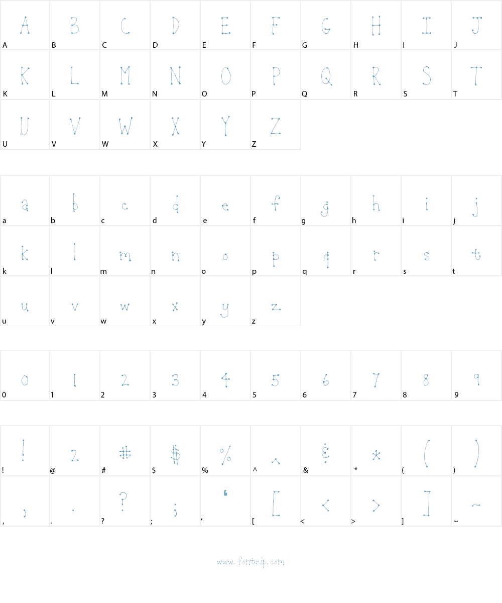 Jean Sun Ho Font Character