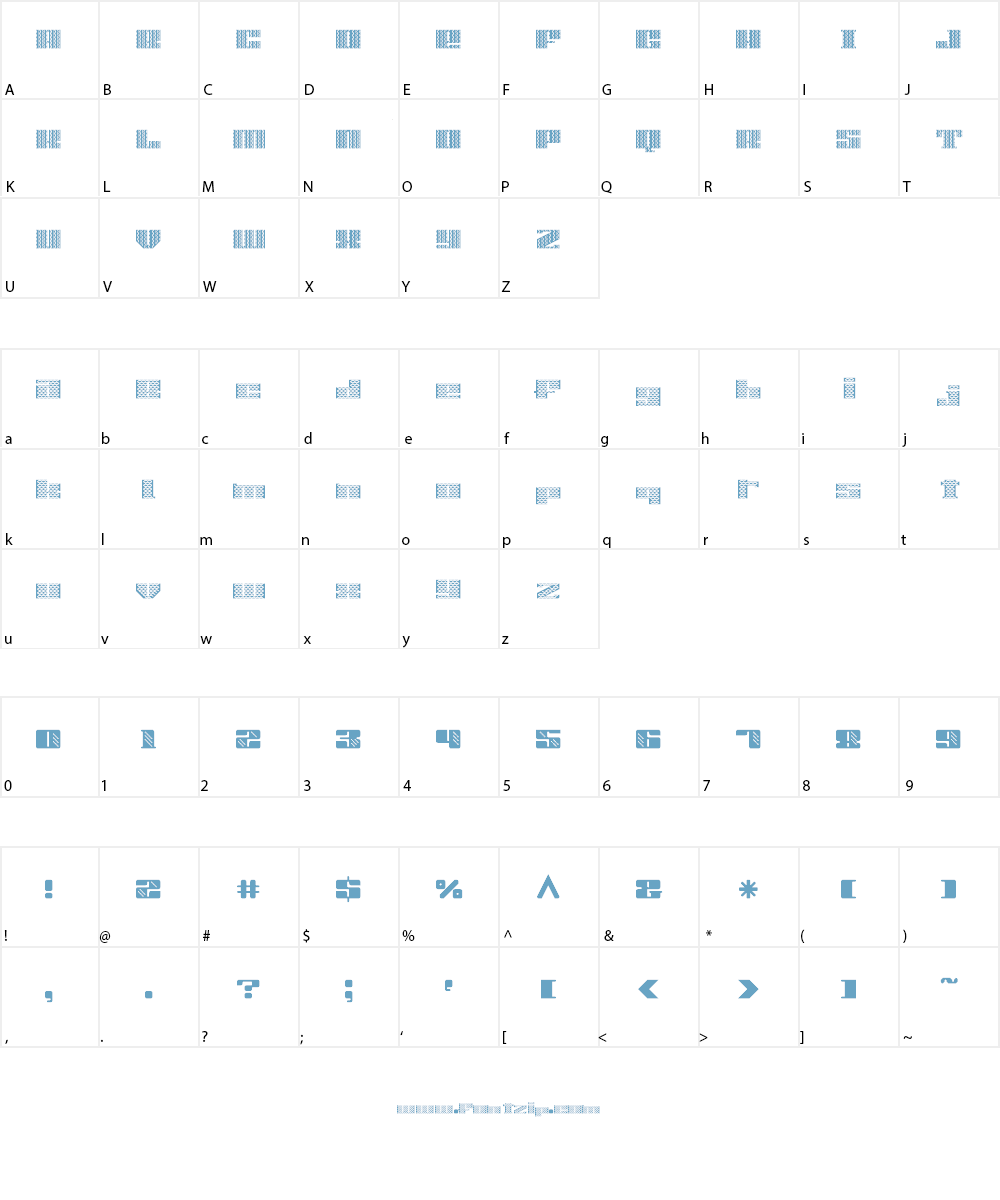 rof top Font Character