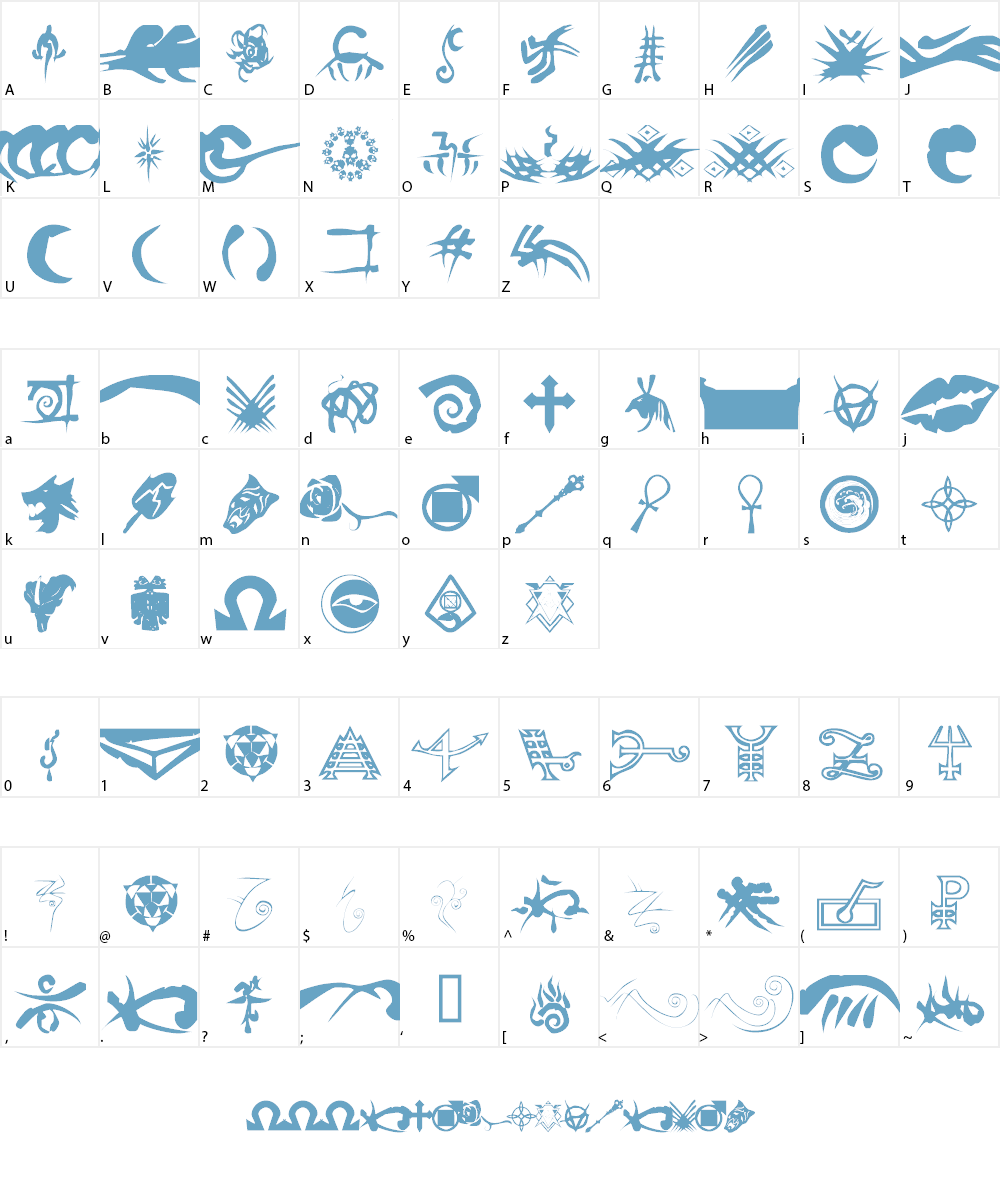 WoD Font Character