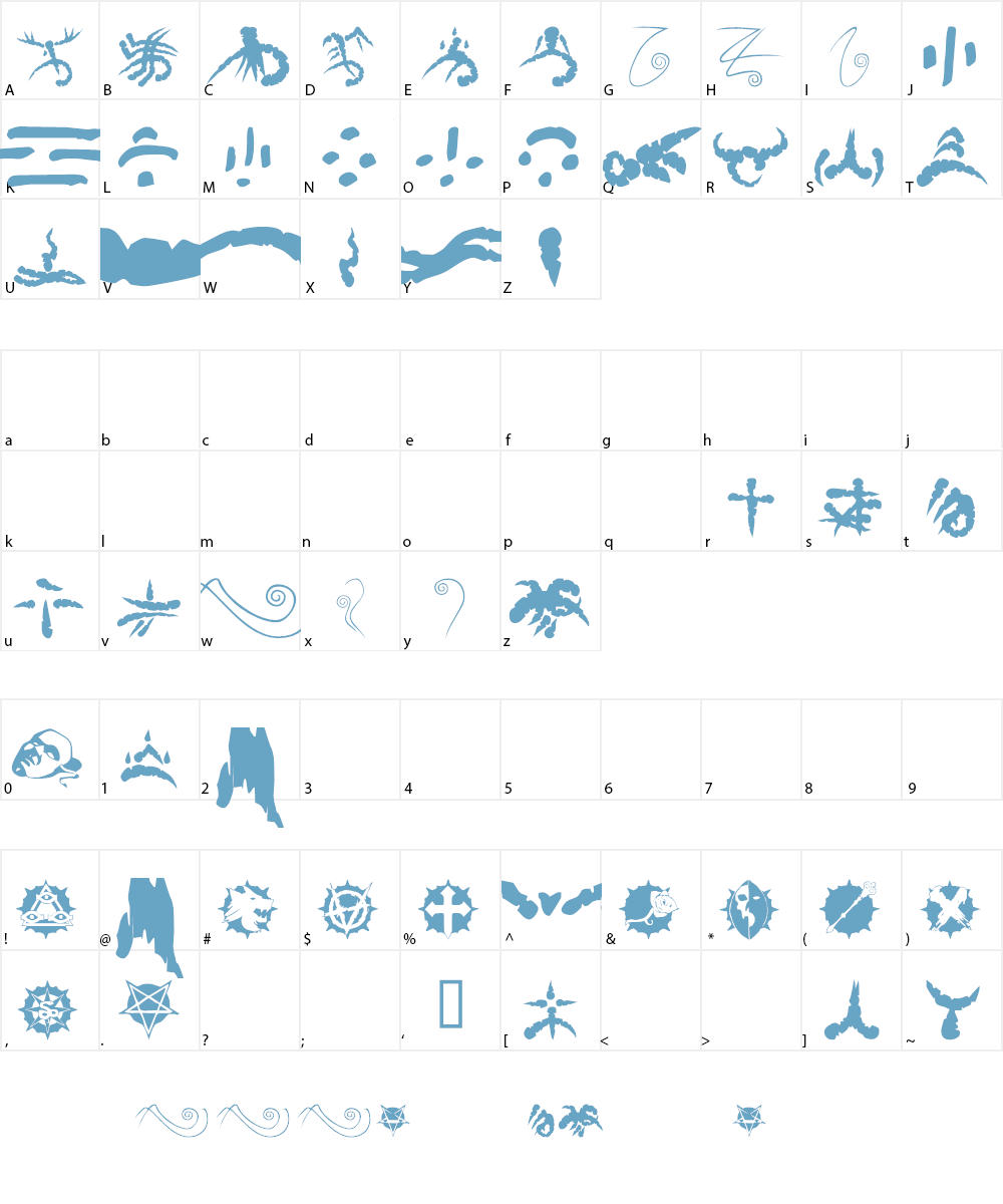 WoD3 Font Character