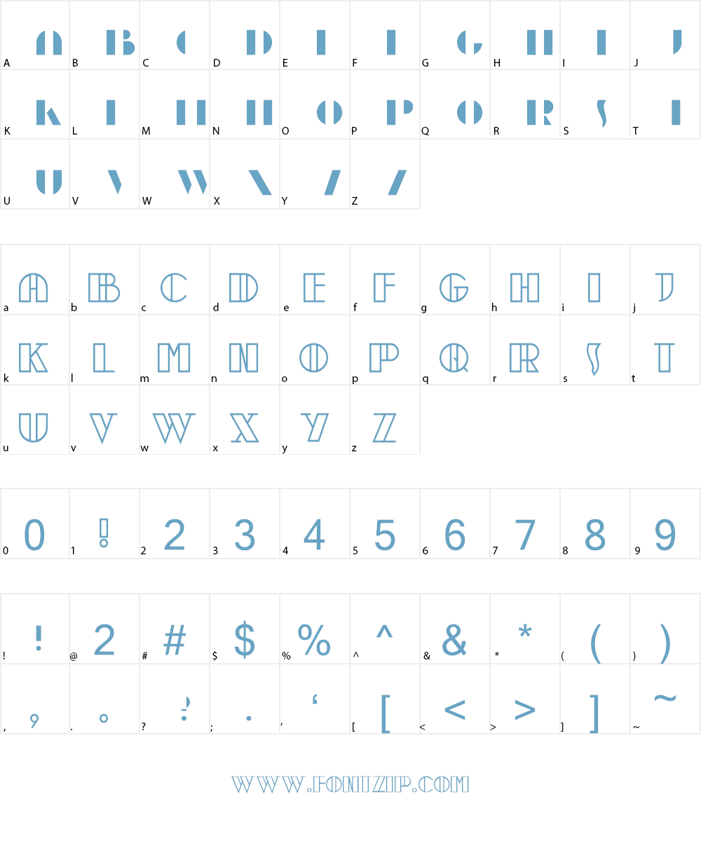 moebius Font Character