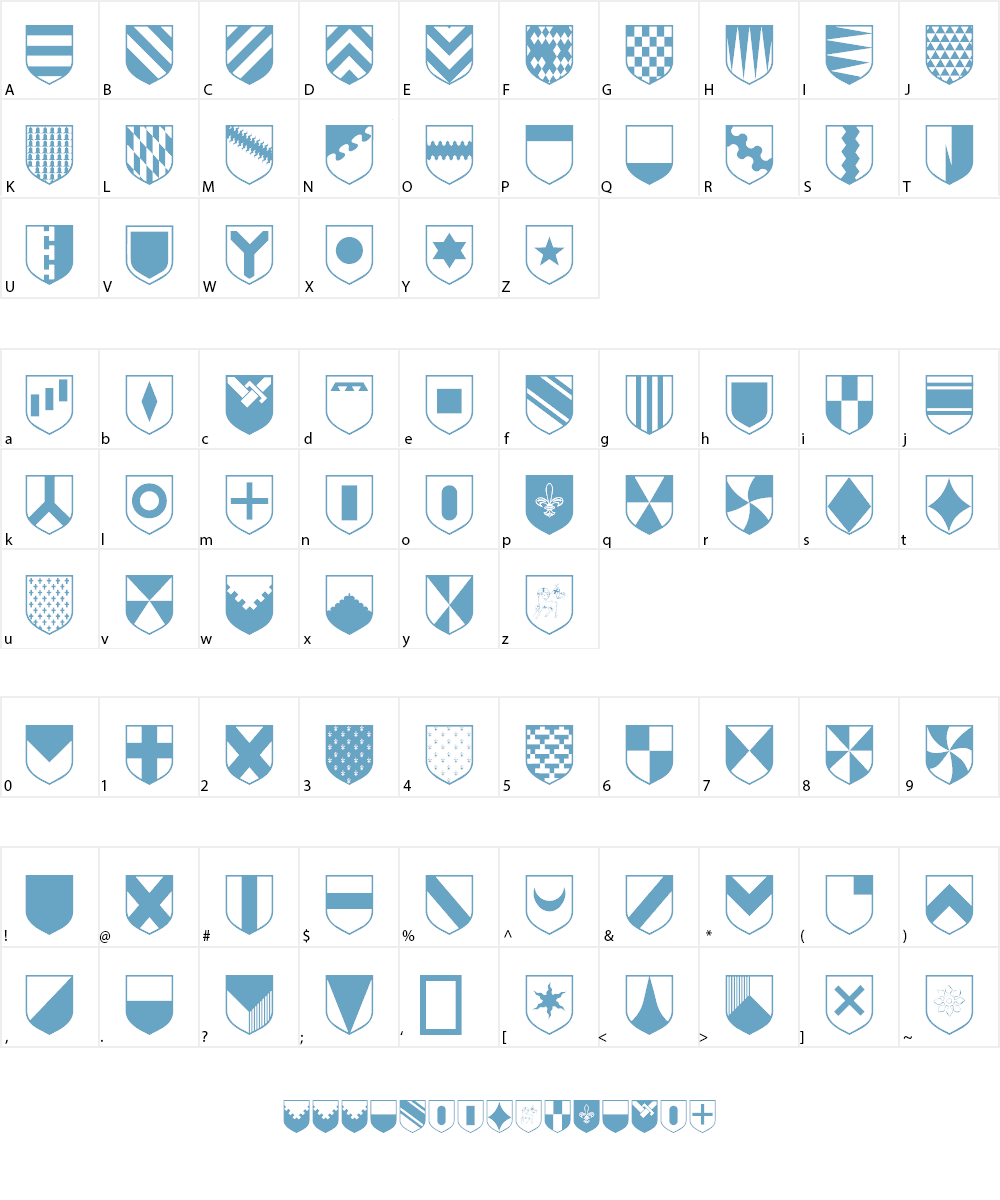 Heraldic Font Character