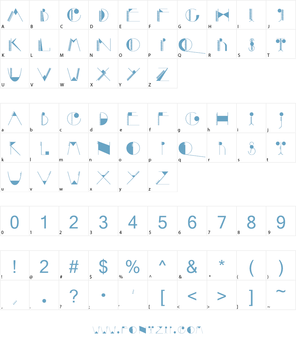 Mighty Special Font Character