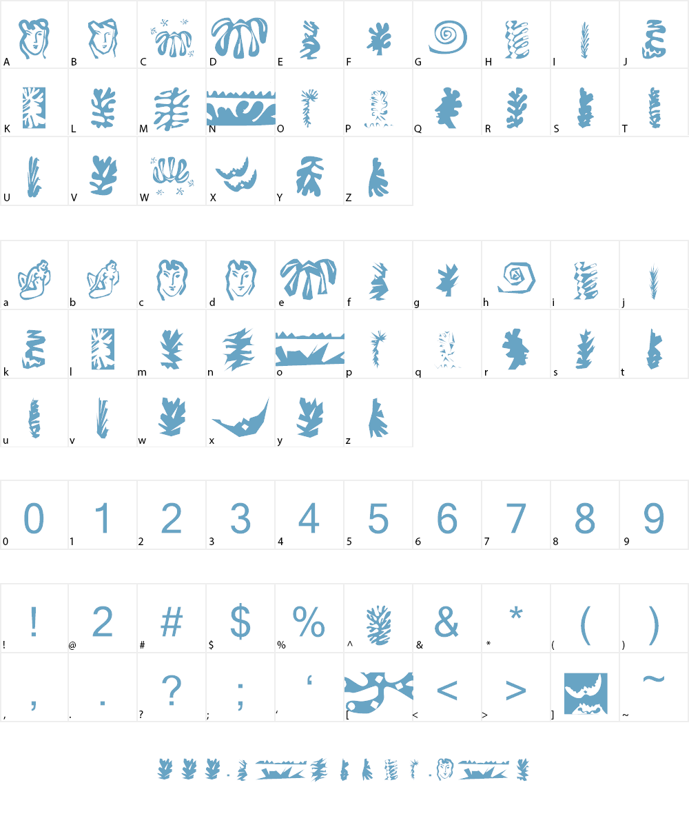 Roots Font Character