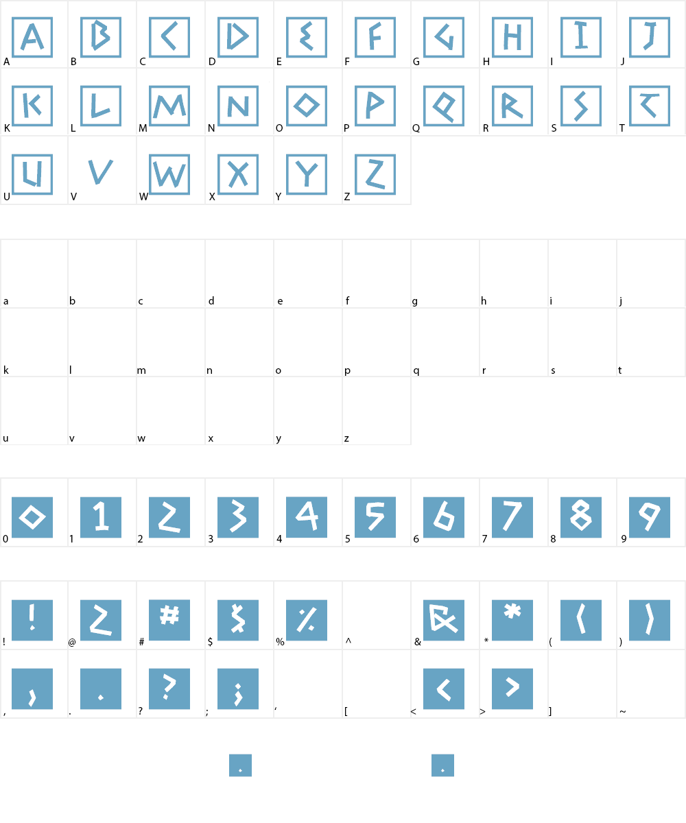 Adonis Greek Squares Font Character