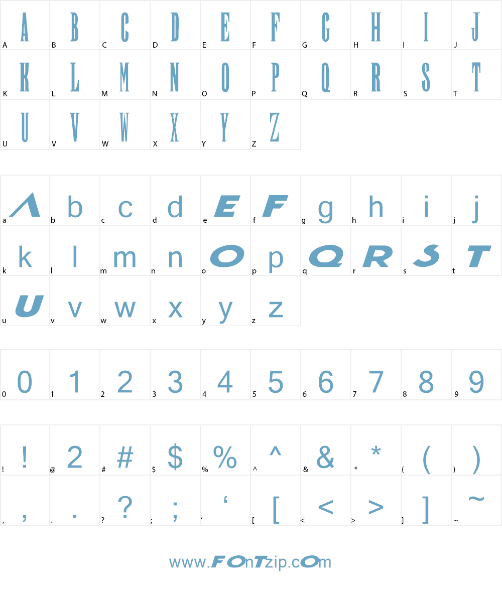 Final Fantasy Font Character