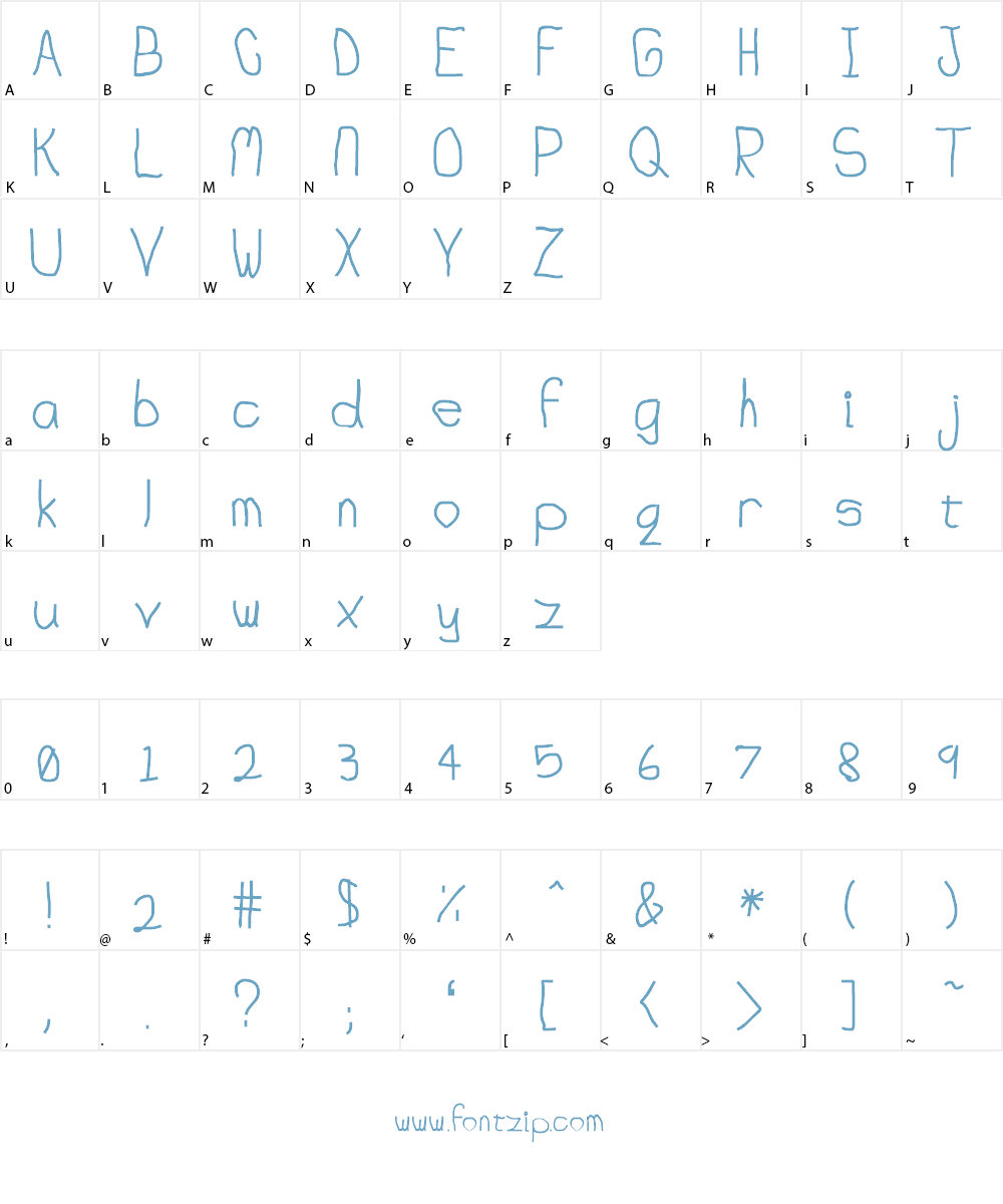 Junkyard Font Character