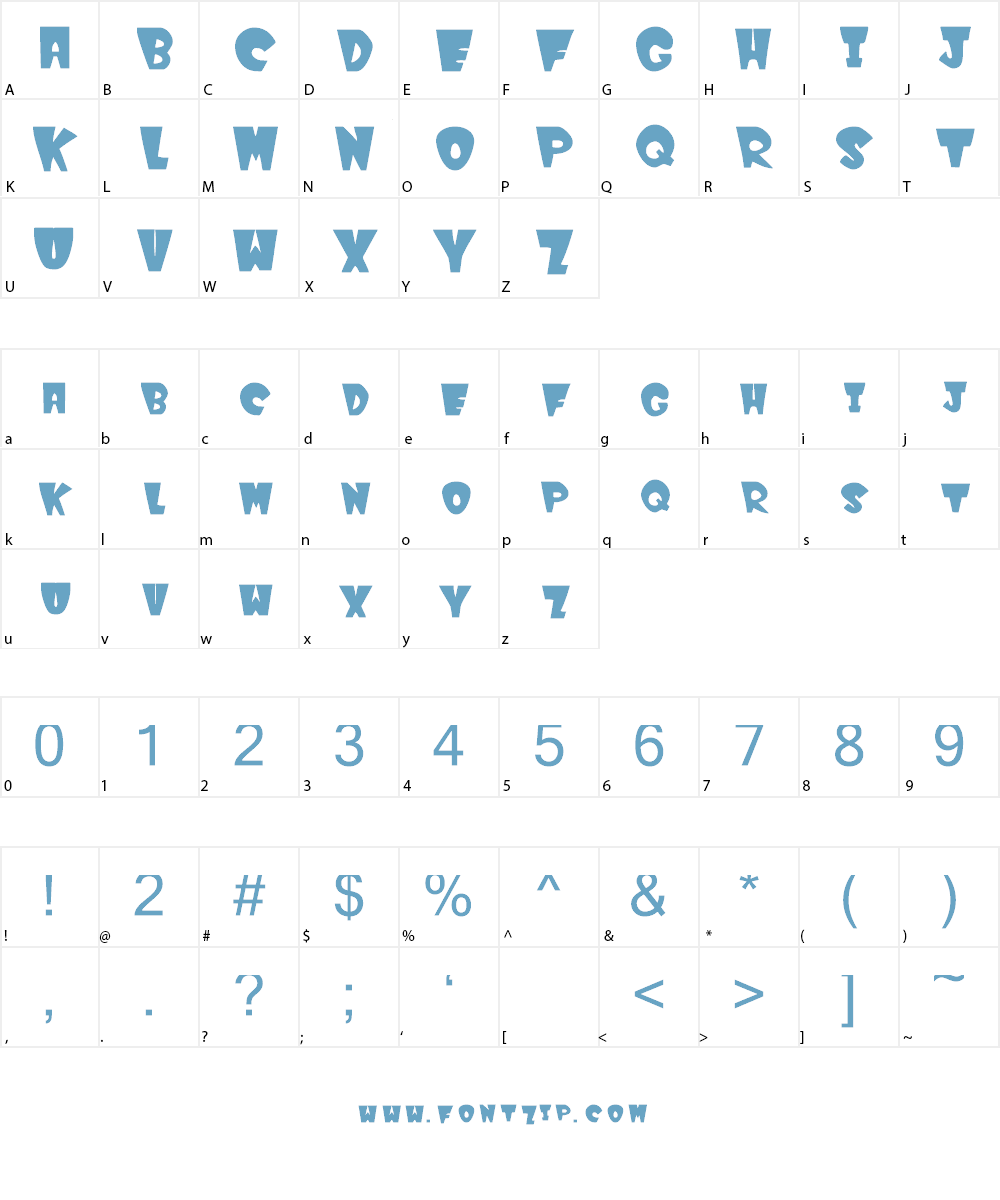 Winks Font Character