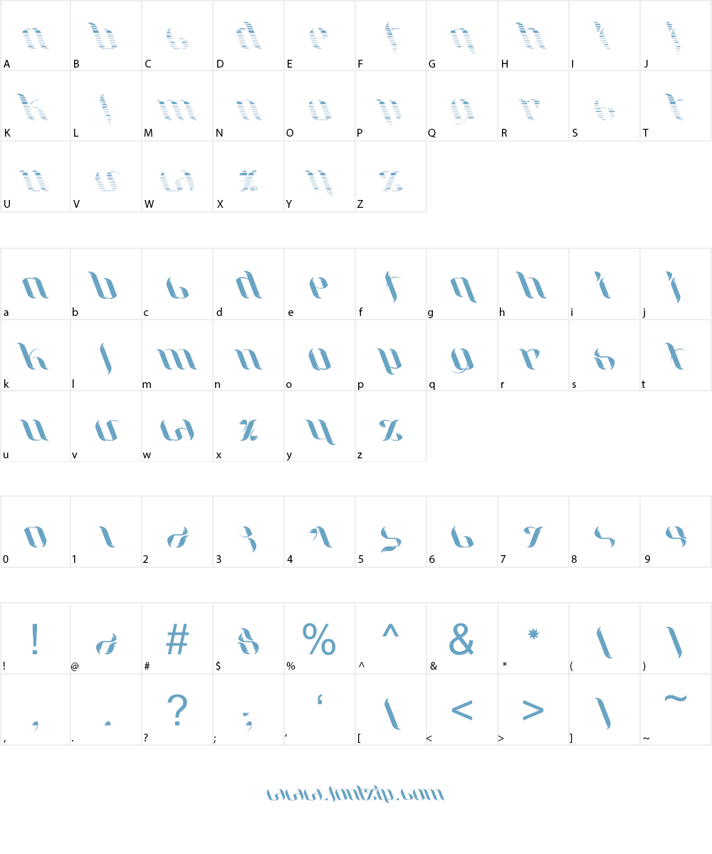 UniLeaf Font Character