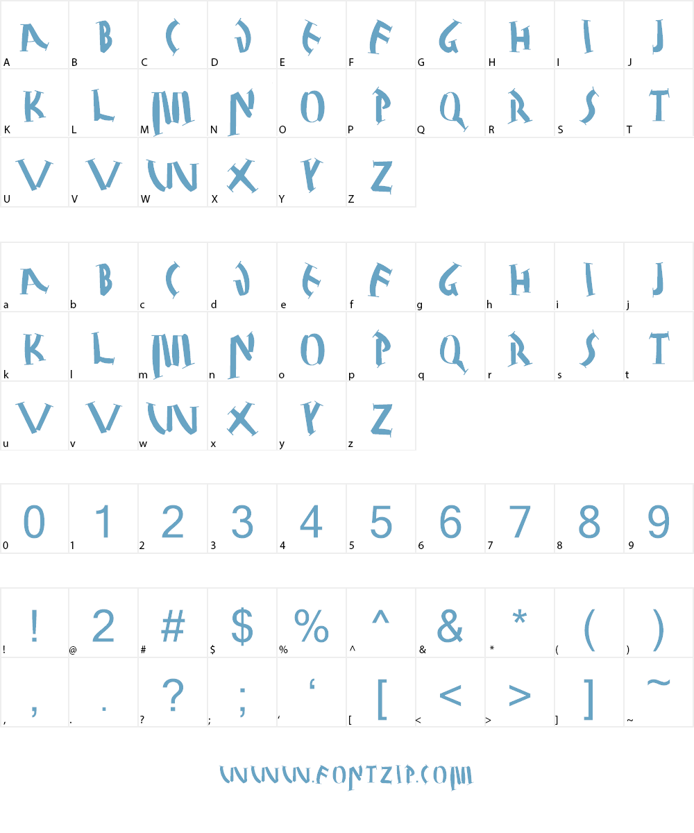 Julius Caesar Black Font Character