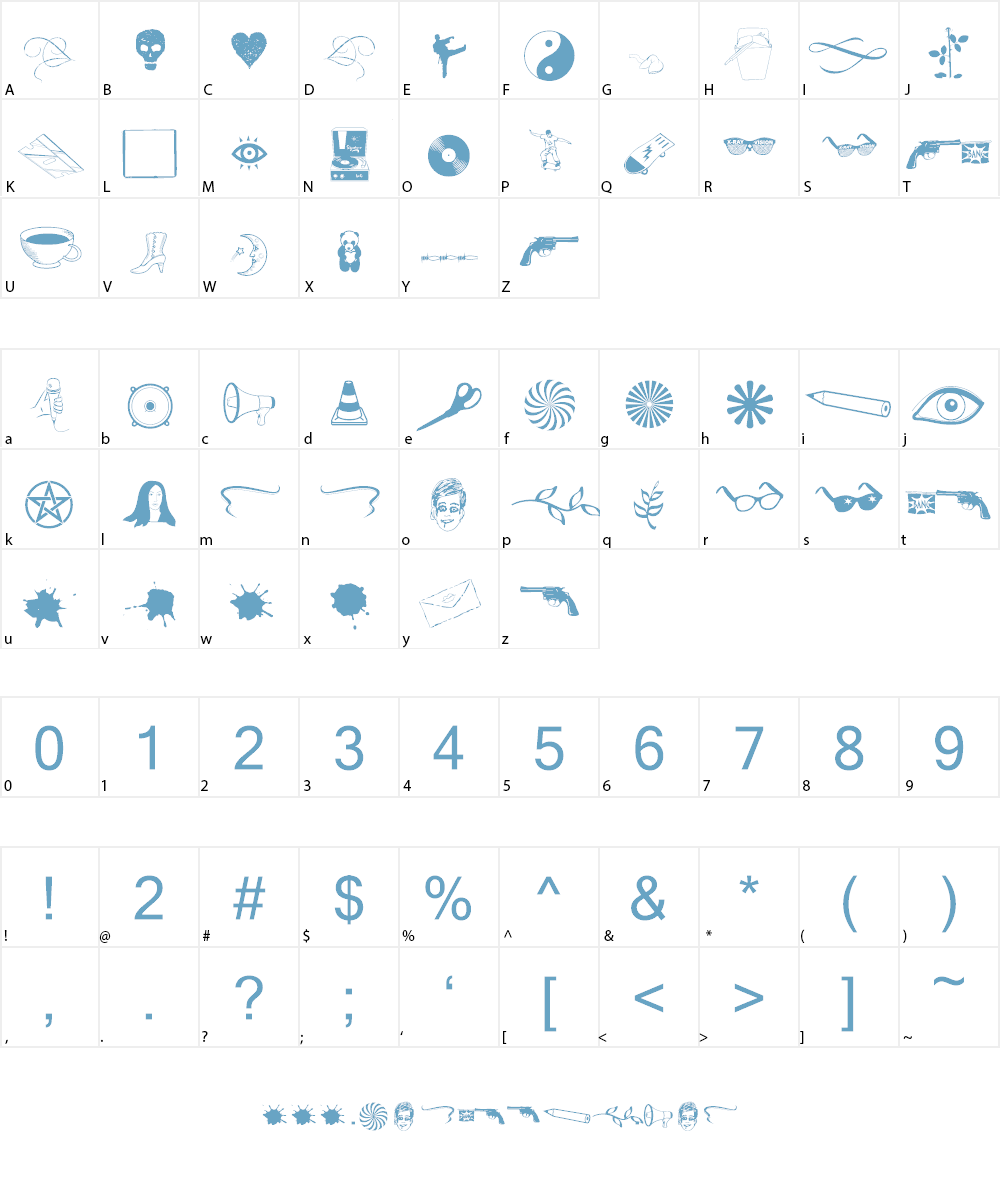 Kool Ding 2 Font Character
