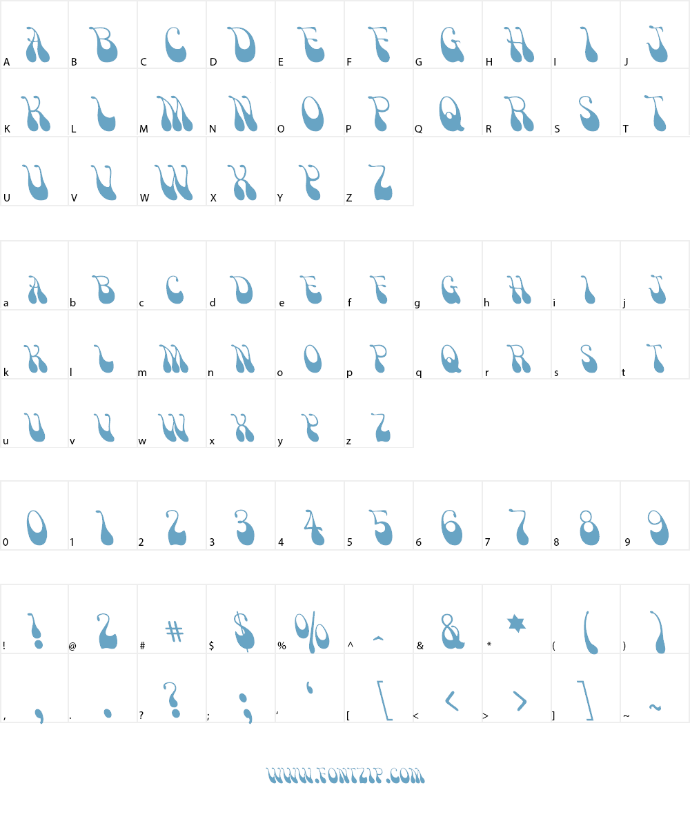 Victor Moscoso Font Character