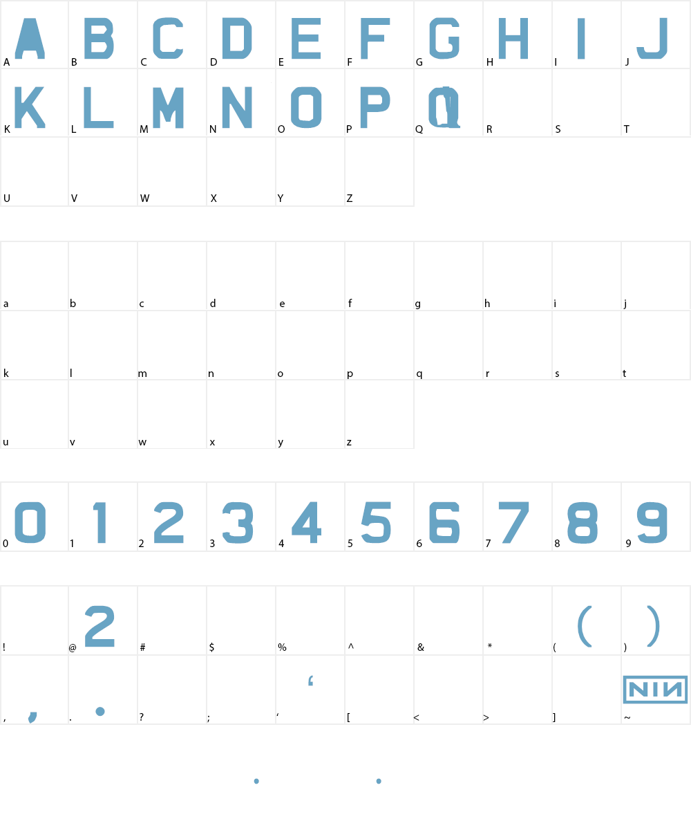 The Fragile Font Character