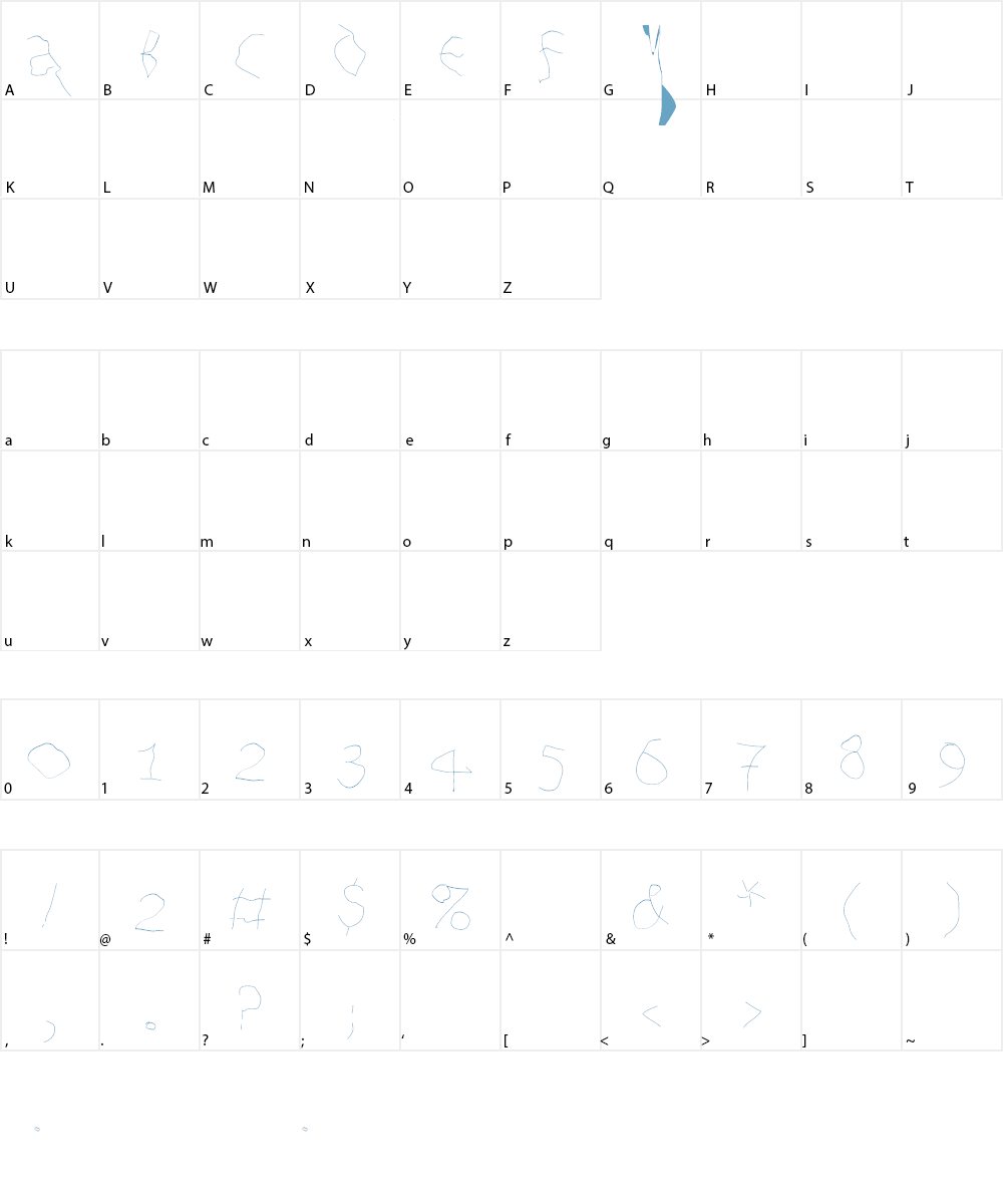 An Alpha BetIsm Font Character