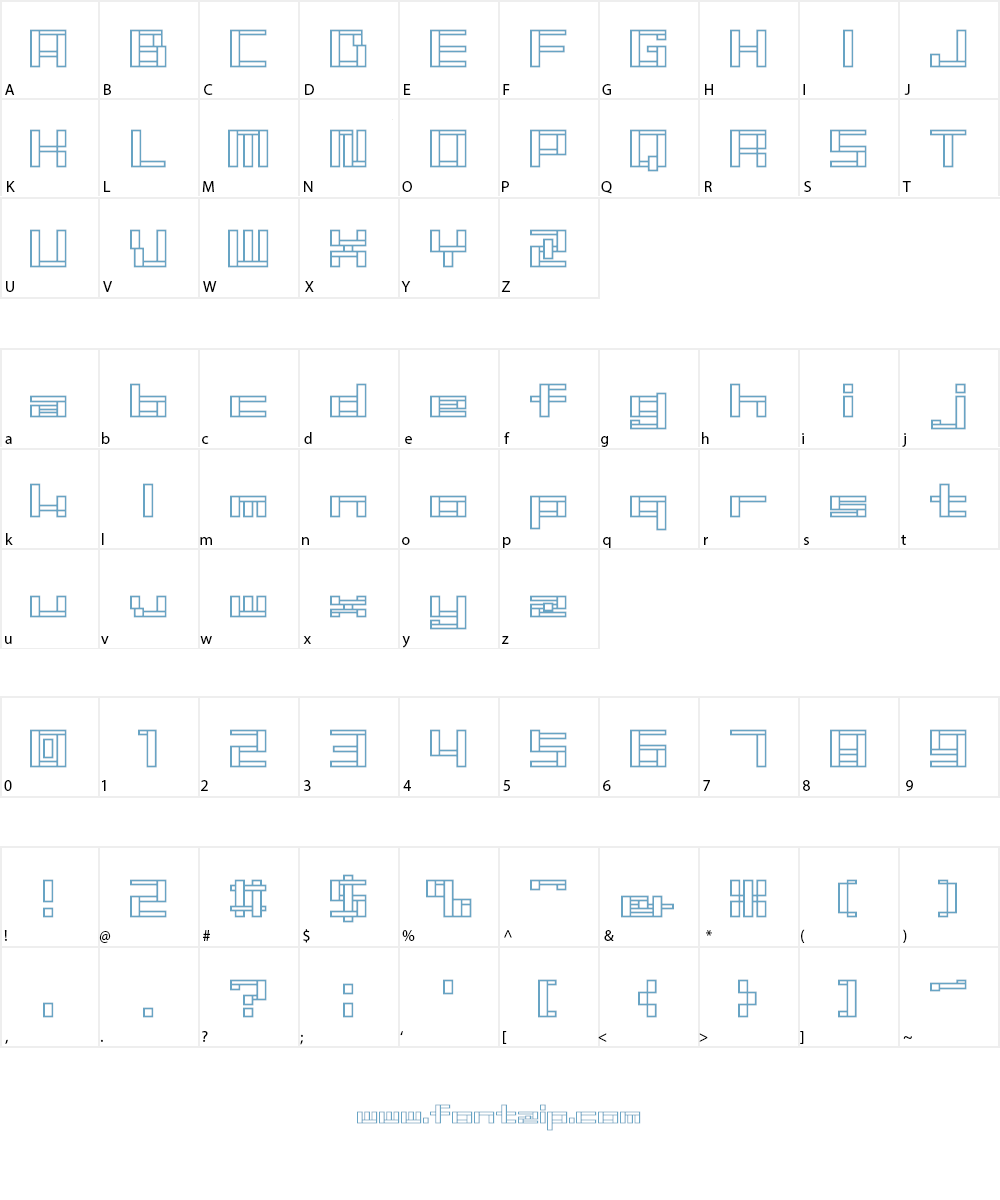 Mondroid Font Character