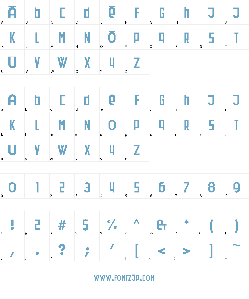 DadaDa Font Character