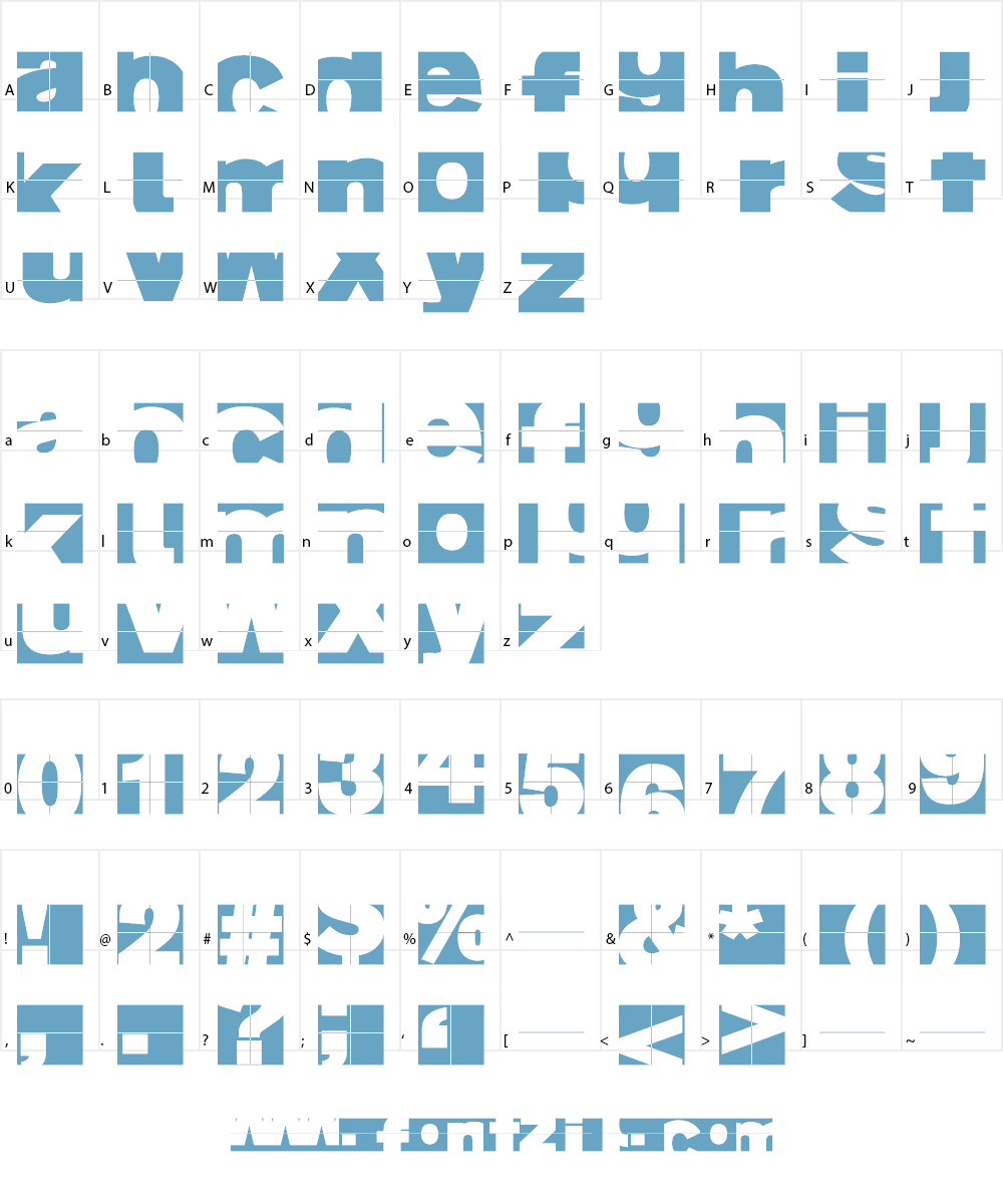FragmentuM Font Character