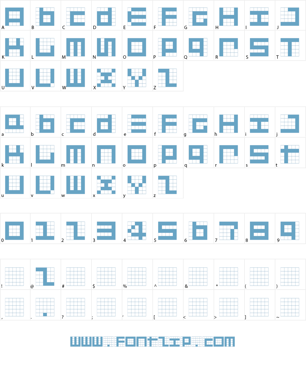 Give Me Five Font Character