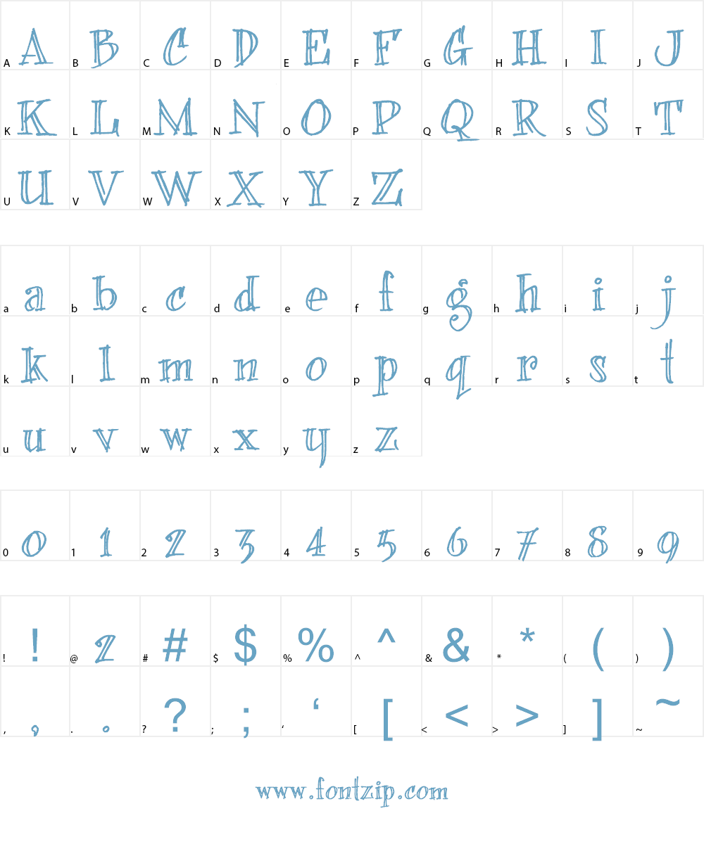 bearerFond Font Character