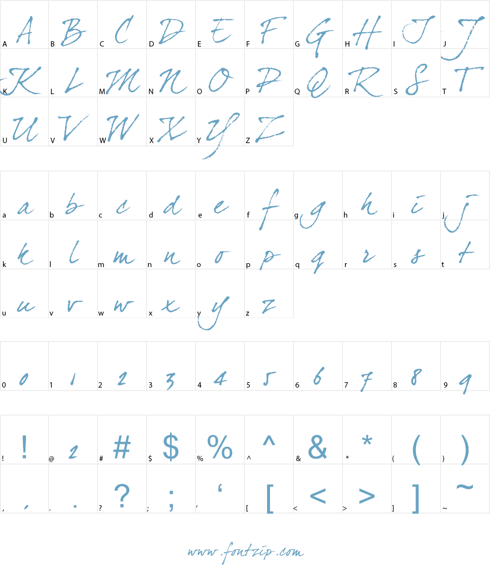 Dear Joe 4 Font Character
