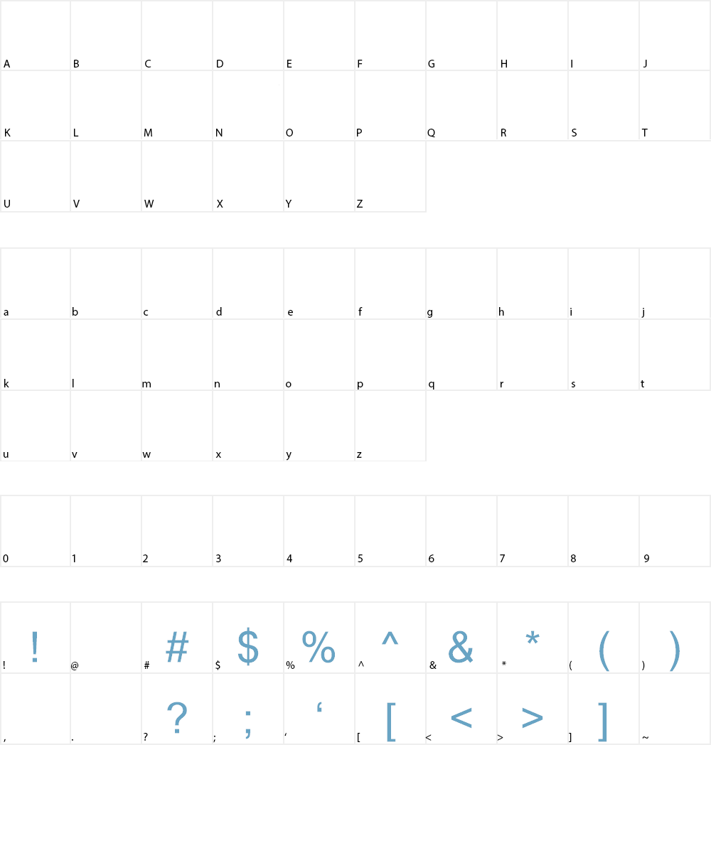 stamPete Font Character