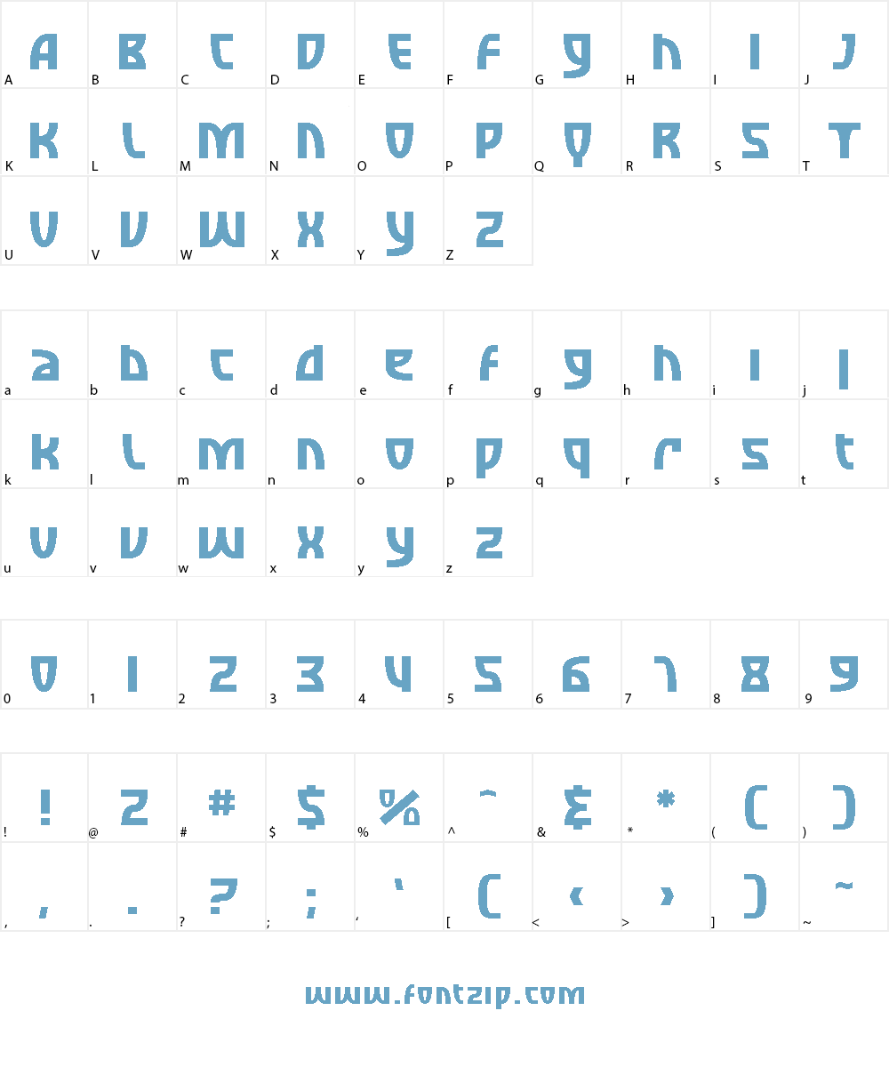 SF Retroesque Font Character