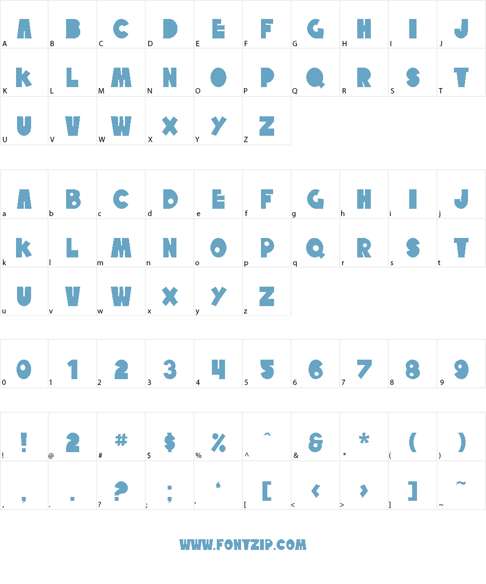SF Tattle Tales Font Character