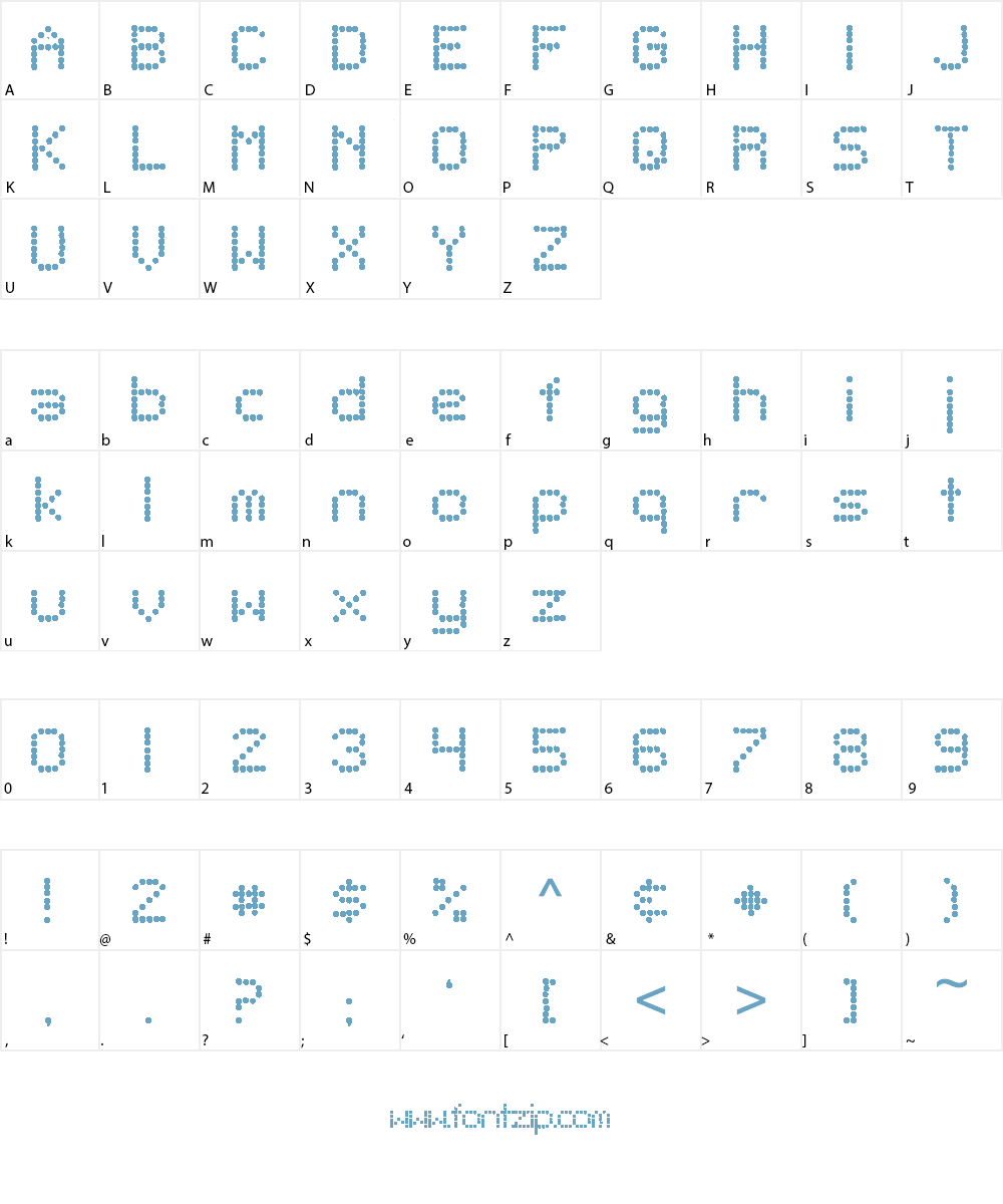SF Telegraphic Font Character