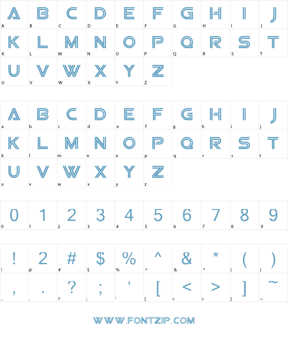 SF Viper Squadron Font Character